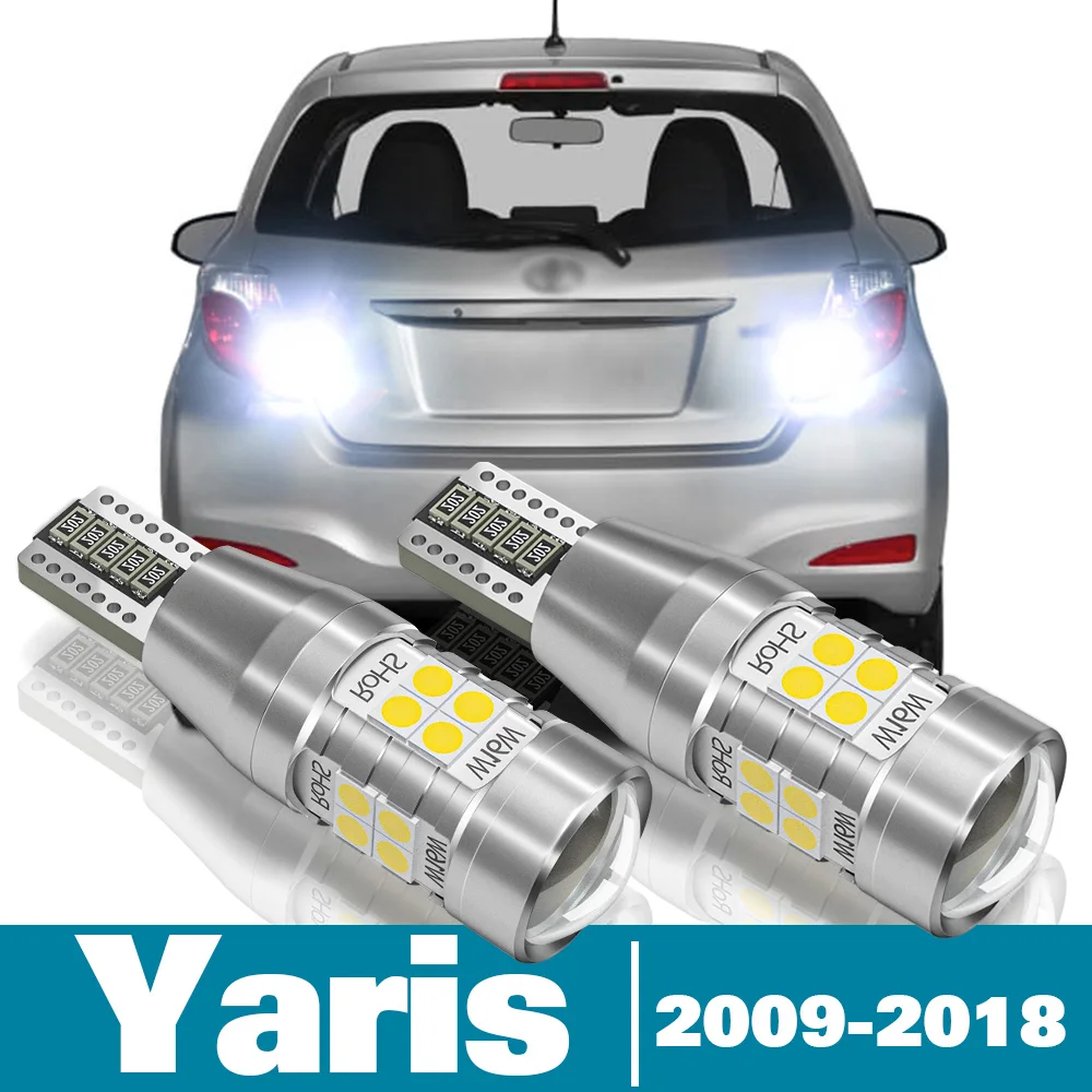 2pcs LED Reverse Light For Toyota Yaris Vitz Accessories 2009-2018 2010 2011 2012 2013 2014 2015 2016 2017 Backup Back up Lamp