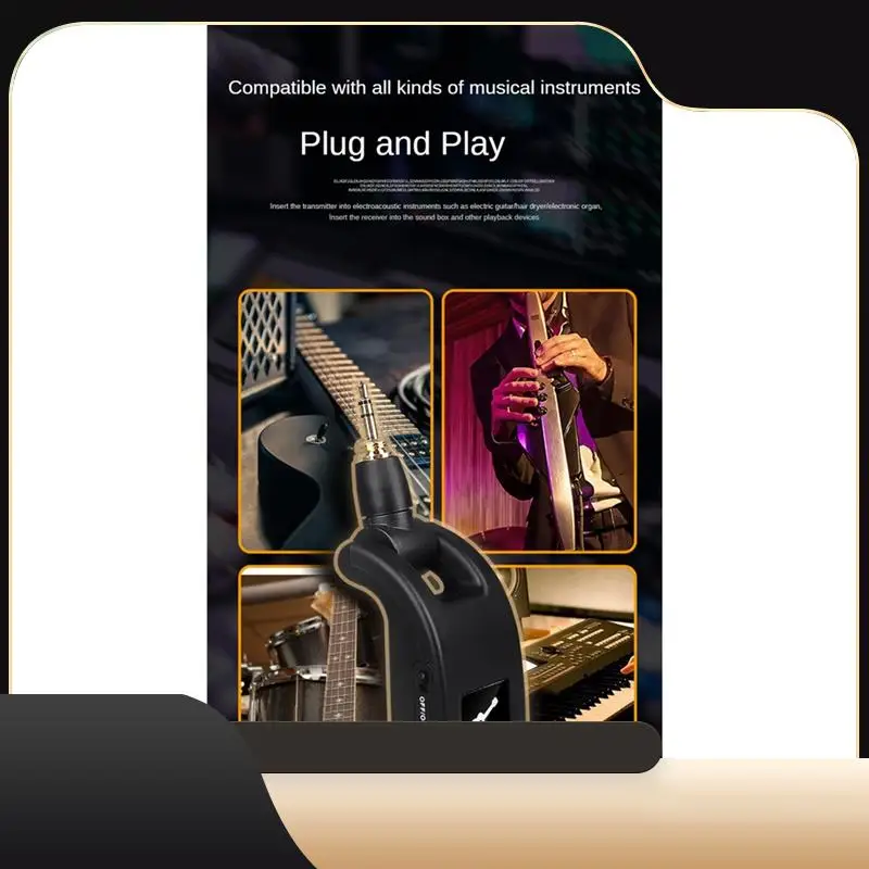 

Беспроводная гитарная система, цифровой гитарный передатчик, приемник, встроенная аккумуляторная батарея для электрогитары, бас, прочный-