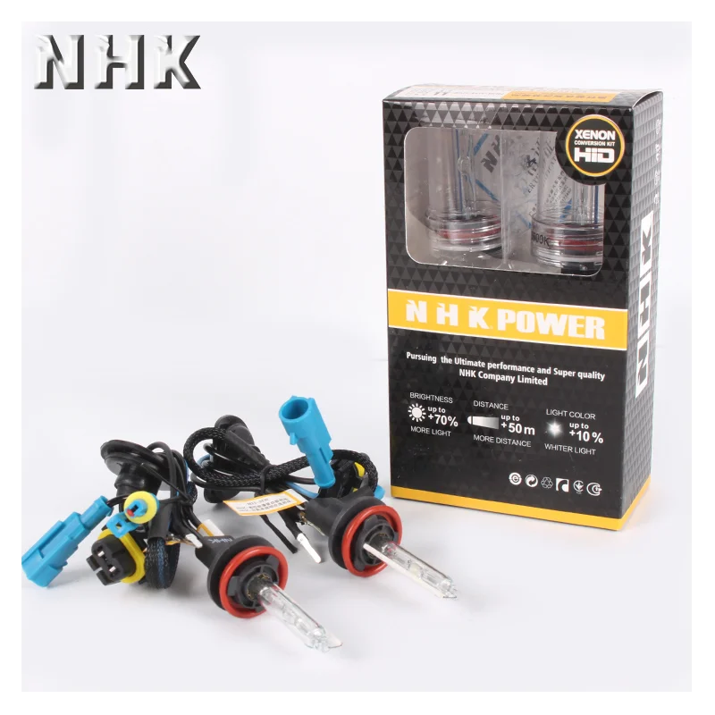 NHK Xenon Bulb H11 Auto Light Retrofit Parts 3000K 4300K 5500K 6000K Car Accessories