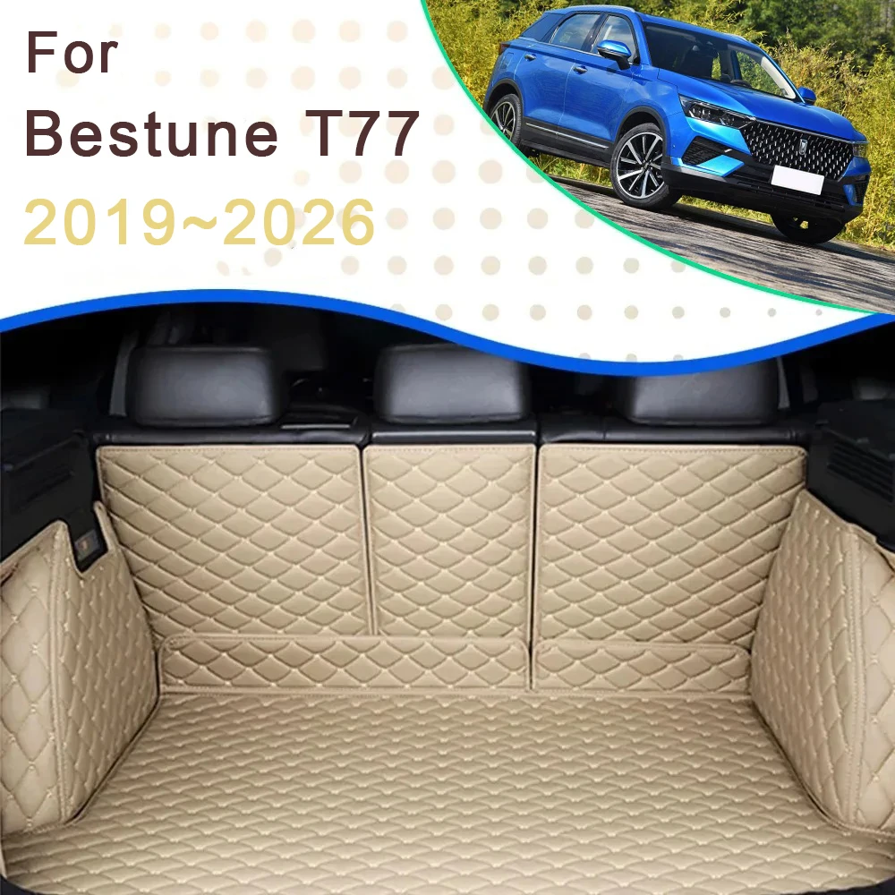 

Car Trunk Cargo Liner For FAW Bestune T77 2019~2026 Waterproof Rug Rear Boor Mats Carpet Storage Pads Auto Accessories 2024 2025
