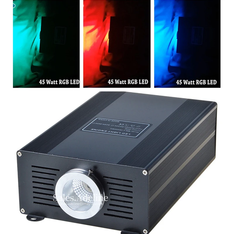 Factory Supply 45W  Smart RGB Fiber Optic Light Engine APP Control For Star Ceiling Sensory Room Lighting