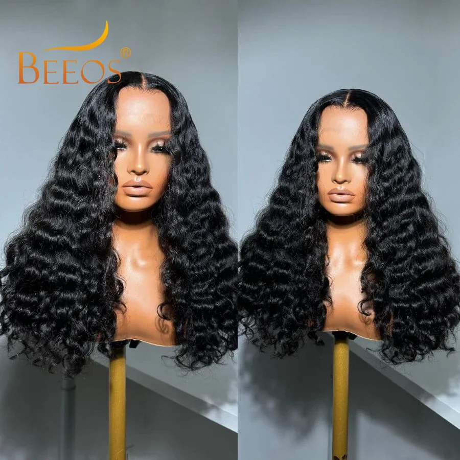 250% Burmese Curly 13x6 HD Lace Frontal Wigs Deep Parting Ultra Fitted Human Hair HD Full Frontal Water Wave Wigs Burmese Wave