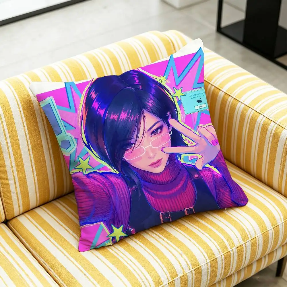 For Resident Evil Ada Wong Leon S Jill Valentine Throw Pillow Case 40cm 45cm 30cm Sofa Custom Square Pillowcase Cushion Cover
