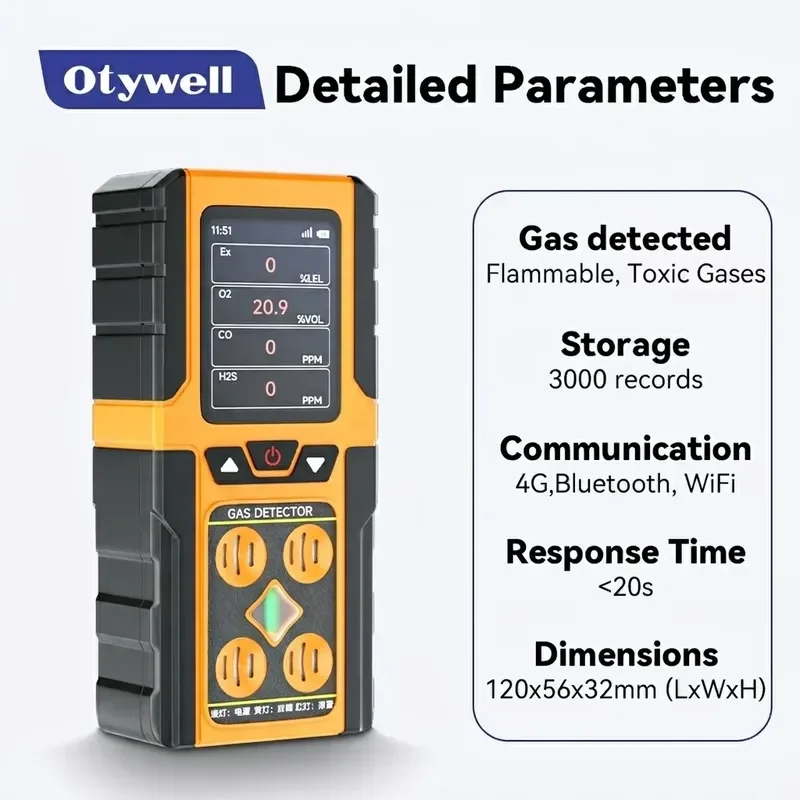 for Intrinsically Safe Portable Combustible Gas Detector IP66 Waterproof NH3 Ammonia SO2 Sulfur Dioxide