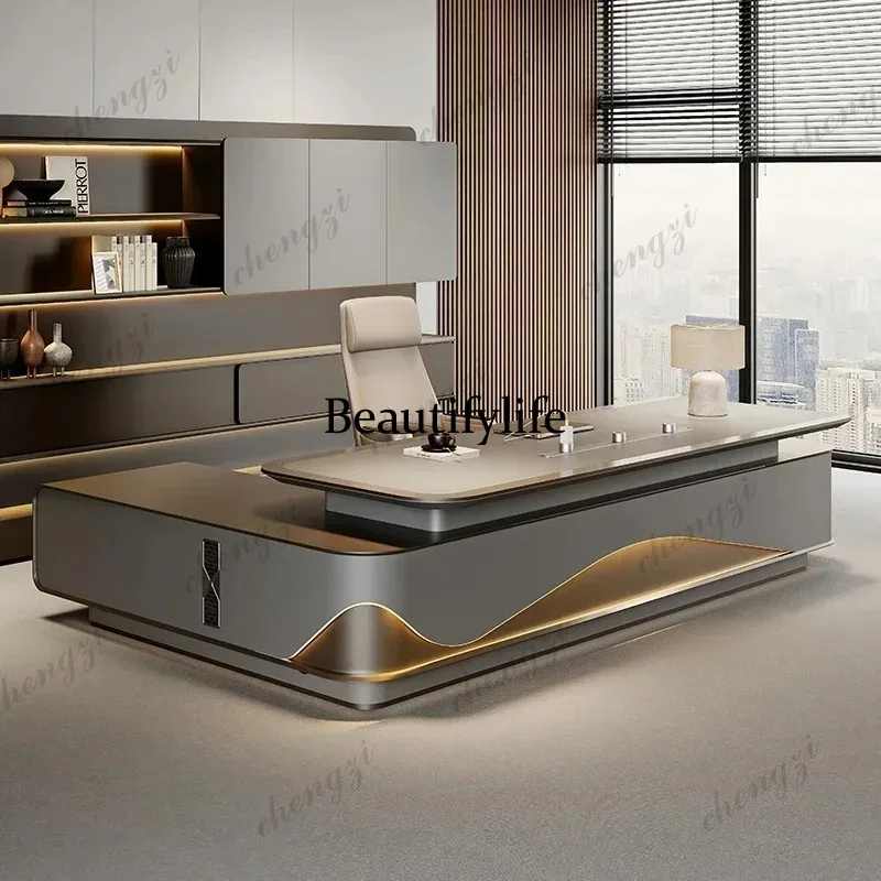 Z138 Luxury Conference Computer Desk Manager Reading Escritorio Oficina Modern Furniture L Shaped Modern Office Desk