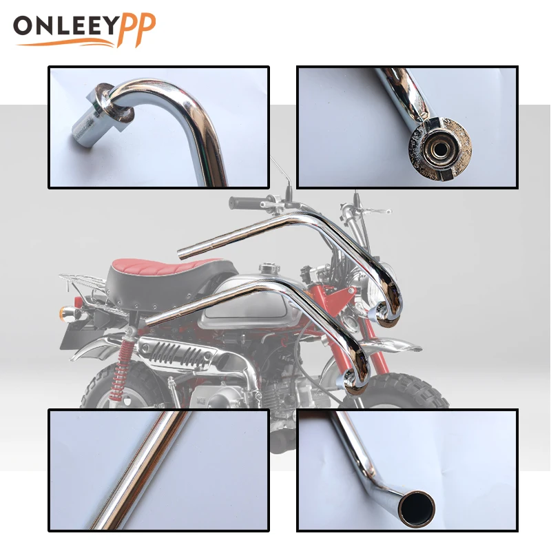 

ONLEEYPP Запчасти для мотоциклов, руль, руль мотоцикла, алюминиевые детали для Honda Monkey Dax Z50 Z50J CT70 Z50R, пит-байк