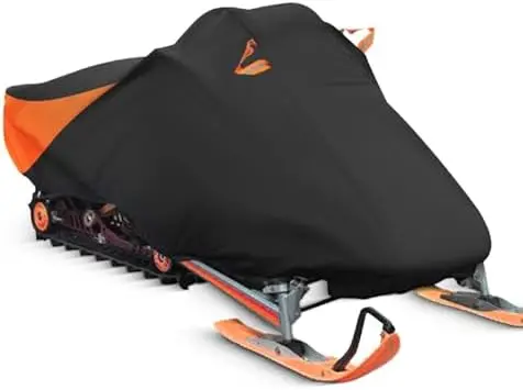 

Waterproof Snowmobile Cover 145" for Polaris Ski Doo Arctic Cat - Windproof Trailerable Cover with Buckles