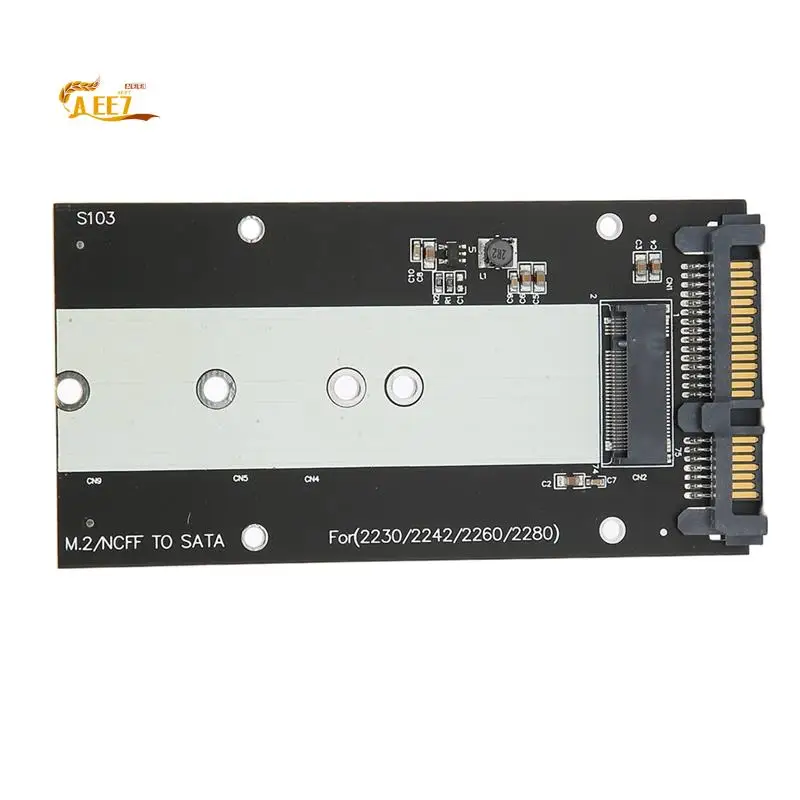 

Адаптер AEE7-M.2 NGFF к SATA3.0, твердотельный накопитель, SSD-конвертер, карта 2230-2280 для ПК, ноутбука