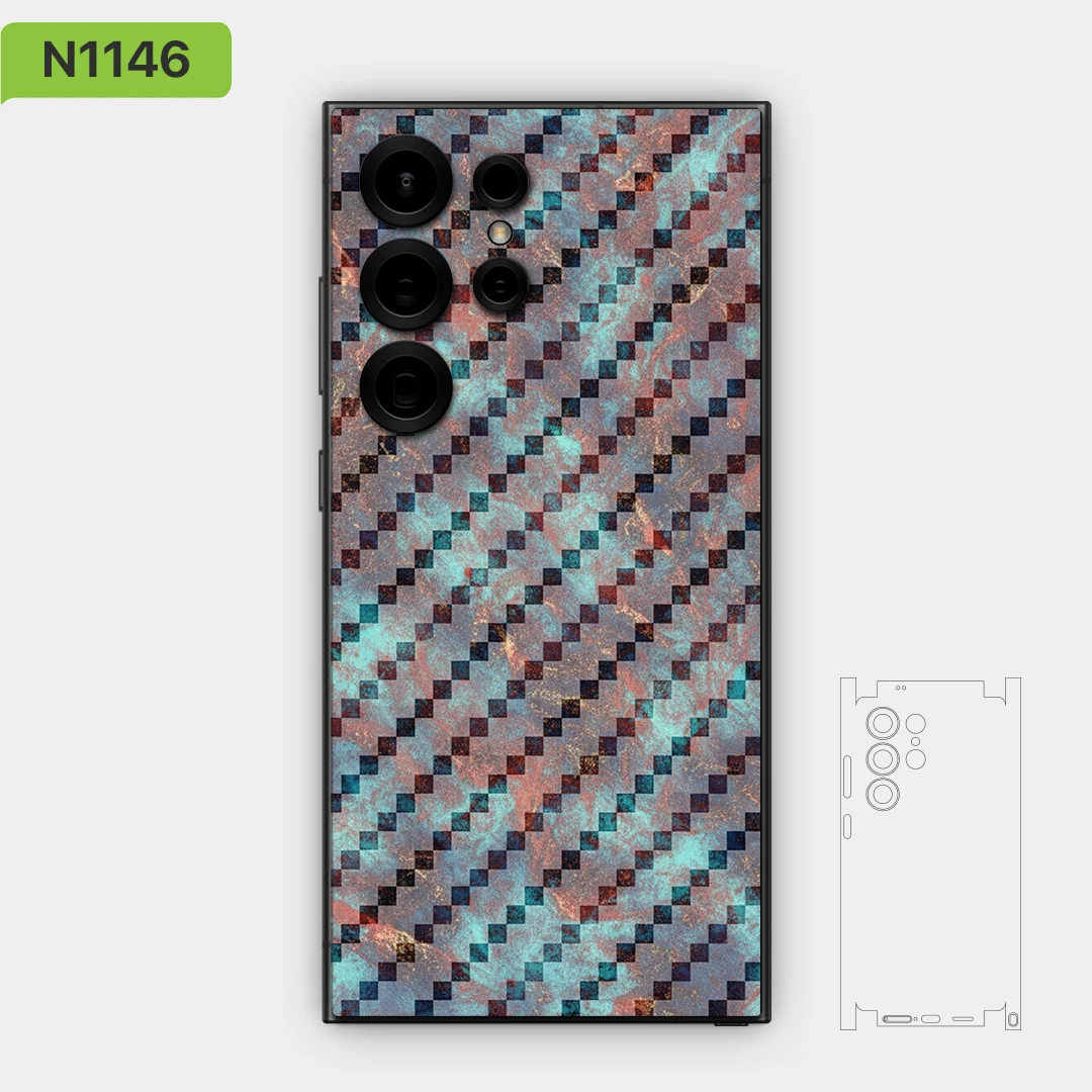 

Skin wrap vinyl for Samsung galaxy S25.S24.S23.S22 Ultra machine collection by nexa skins, scratch resistant, SG012