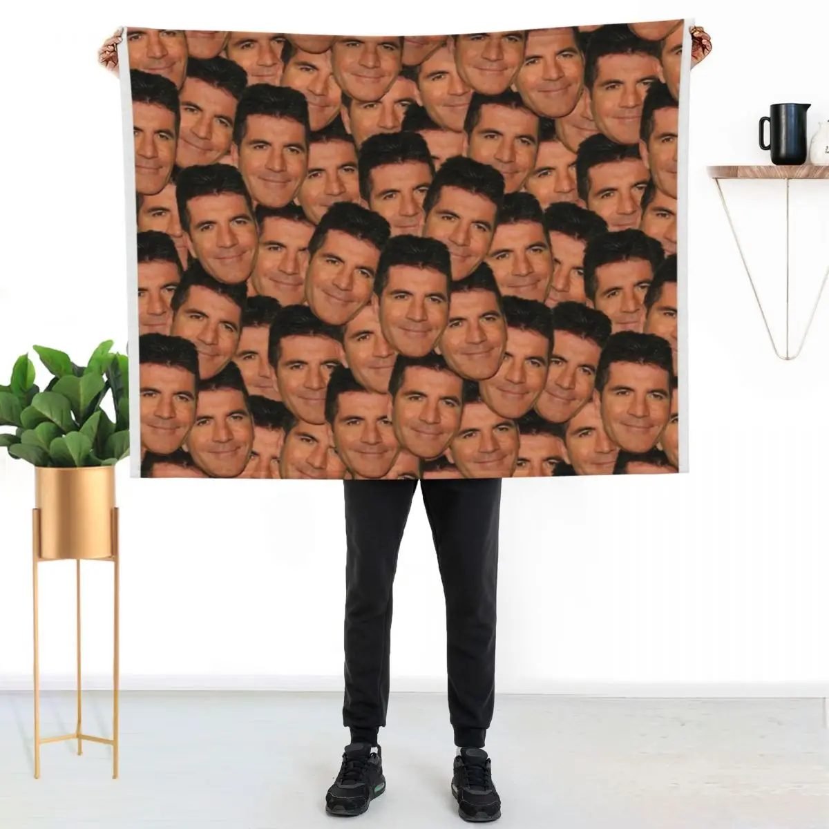 

Simon cowell Throw Blanket Cozy Sofa Blanket for TV Watching Napping