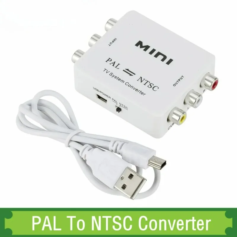 

Dual-Way TV Composite Connection Converters Mini PAL NTSC Bi-direction TV System Converter Switcher PAL To NTSC NTSC To PAL