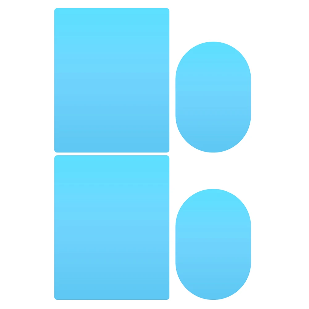 4 قطعة نافذة مرآة جانبية للسيارة أفلام واقية مع مكشطة سيارة مسعور غير نافذ للمطر أفلام واقية للسيارات #4