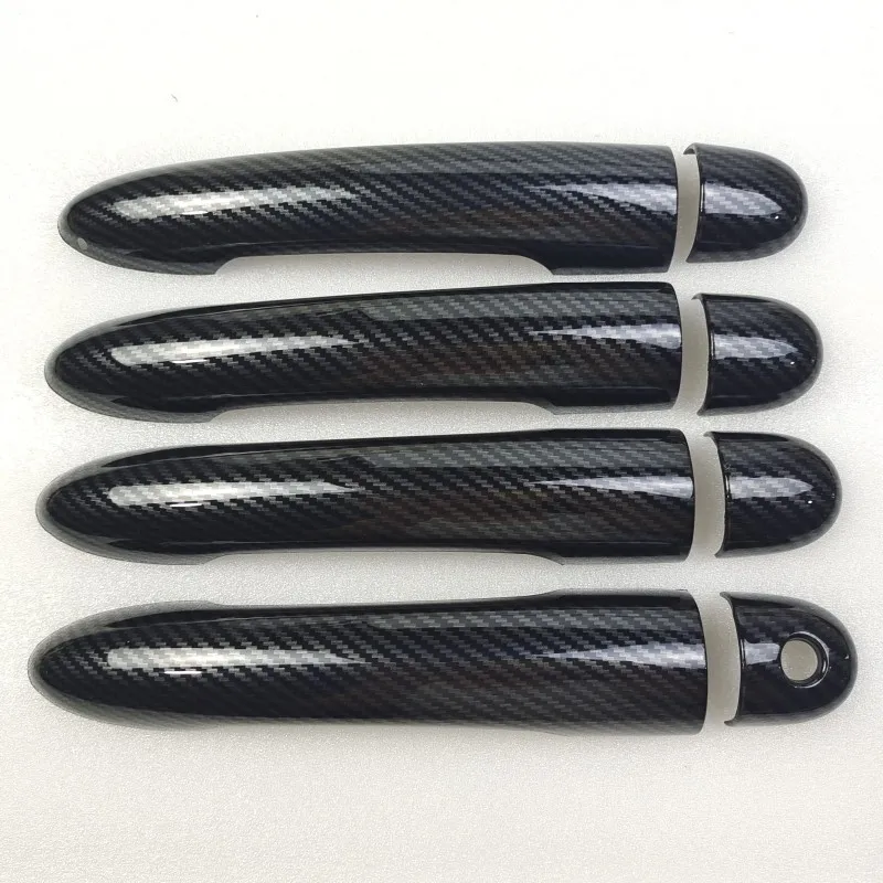 For Renault Megane 2 ii MK2 Accessories Door Handle Cover trim  handles covers plastic Imitation carbon fiber