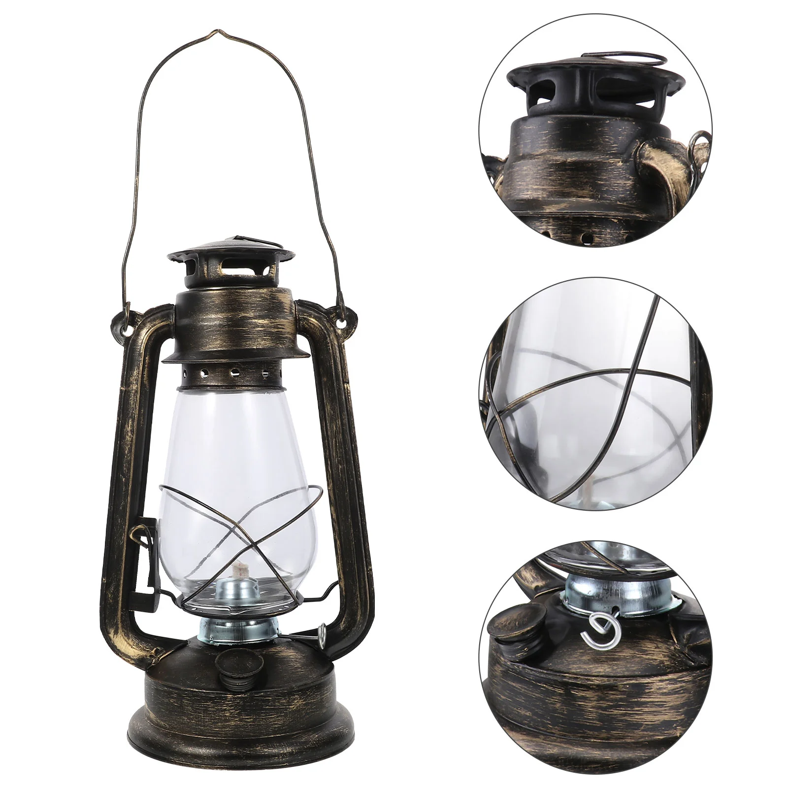 

Lamp Hanging Kerosene Lantern Oil Camping Light Retro Emergency Metal Iron Lamps Indoor Use Heaters