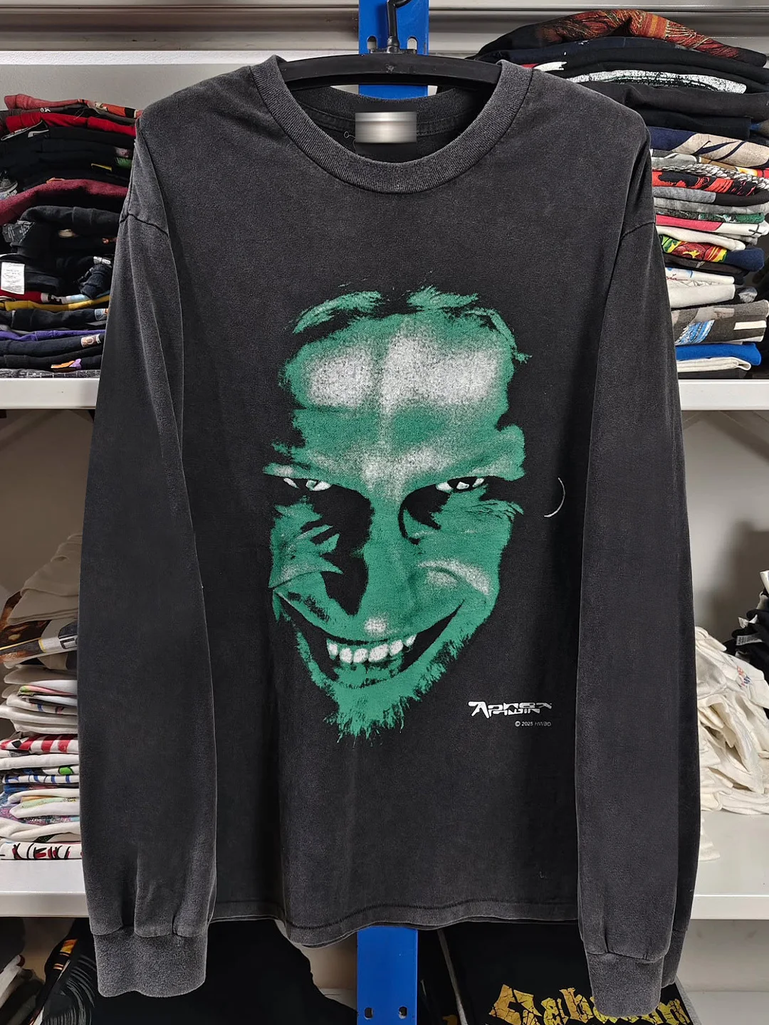 Aphex Twin IDM Dark Electronic Music Long Sleeve T-Shirt Unisex Vintage Satire Crew Neck Cotton Top for Men And Women