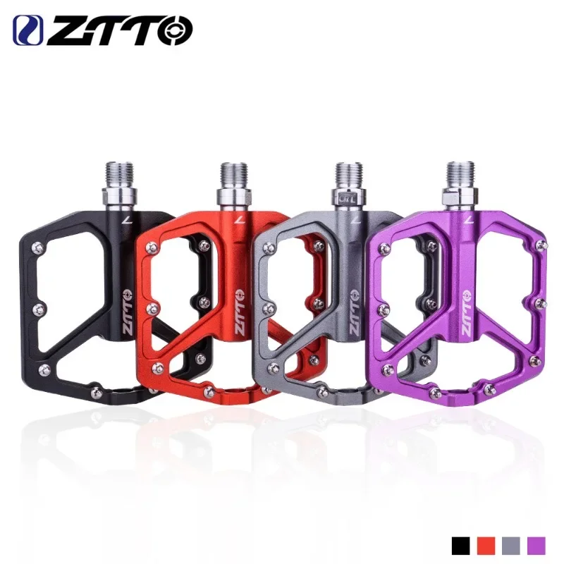 ZTTO JT07 MTB Ultralight Flat Pedal CNC Aluminum Alloy AM Enduro Bike Smooth Bearings 9/16 Thread  For Gravel Mountain Bike