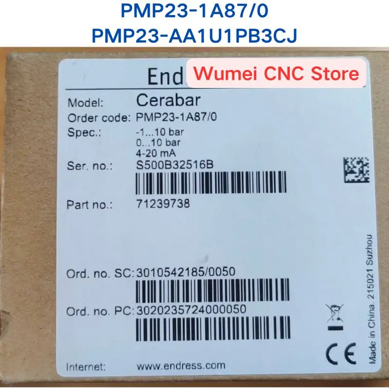 Brand New Original PMP23-1A87/0 Pressure transmitter PMP23-AA1U1PB3CJ If You Need Other Specifications, Please Consult