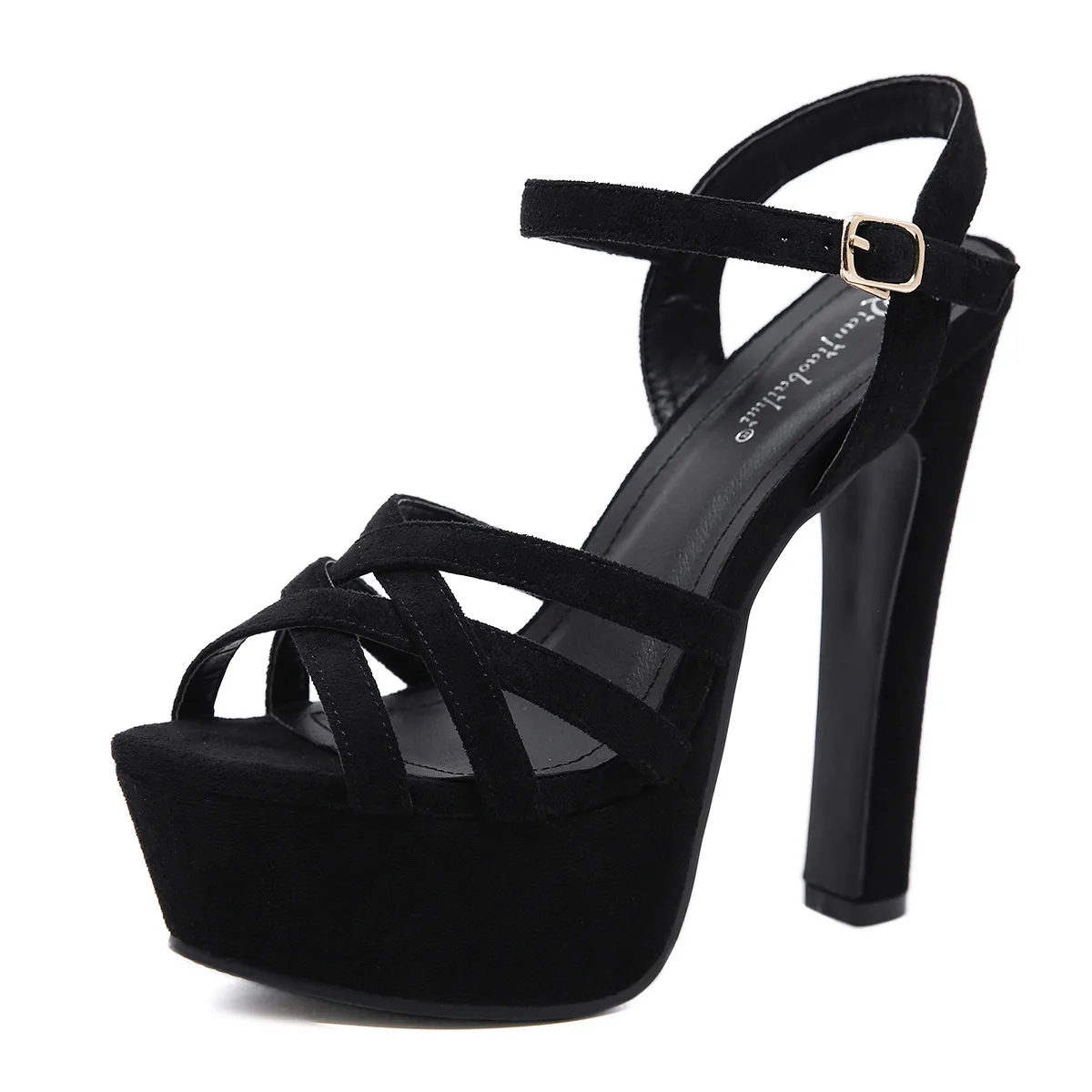 Donna Tacco Quadrato Sandali Open Toe Piattaforma Tacchi Alti Sandali Scarpe da Donna Tacco Alto Sapatos Feminino 2020
