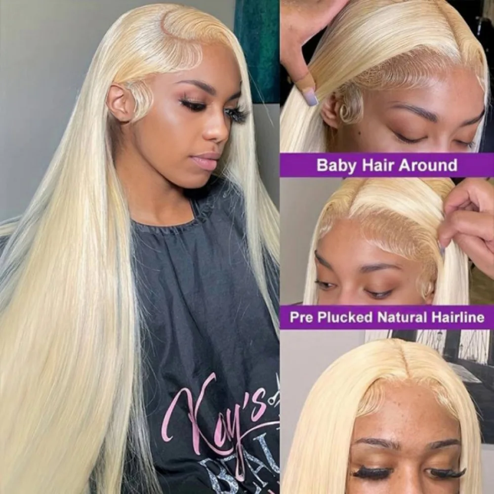 220 الكثافة 613 HD الدانتيل الشفاف الباروكة الأمامية 13x6 العسل شقراء البرازيلي مستقيم كامل أمامي باروكة من شعر طبيعي للنساء 40 بوصة #2