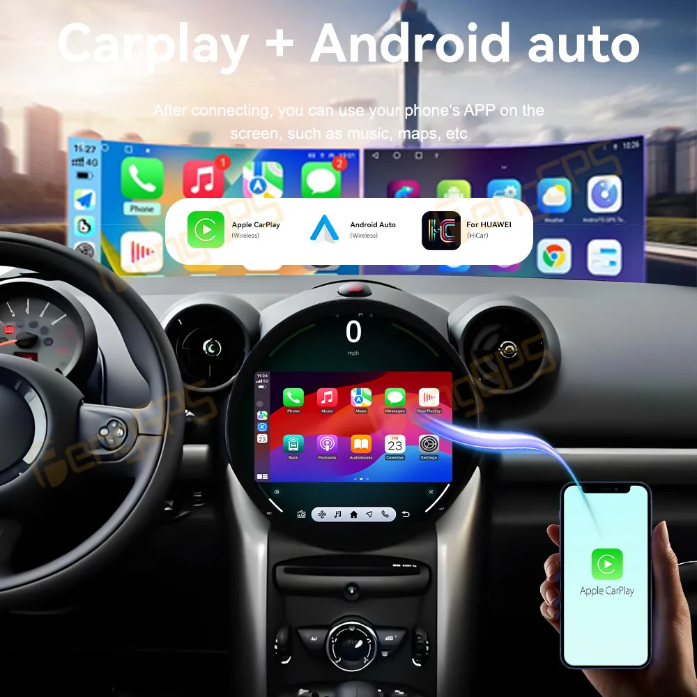 Car Accessories Radio For BMW mini 2011-2015 Android Auto GPS Navigation Multimedia Stereo Receiver Head Unit Offline Maps