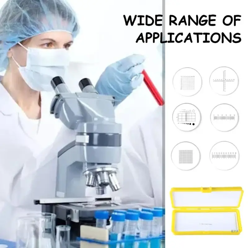 Microscope Calibration Slide Stage Micrometer High Precision Eyepiece Calibration Ruler Slides Ocular Reticle