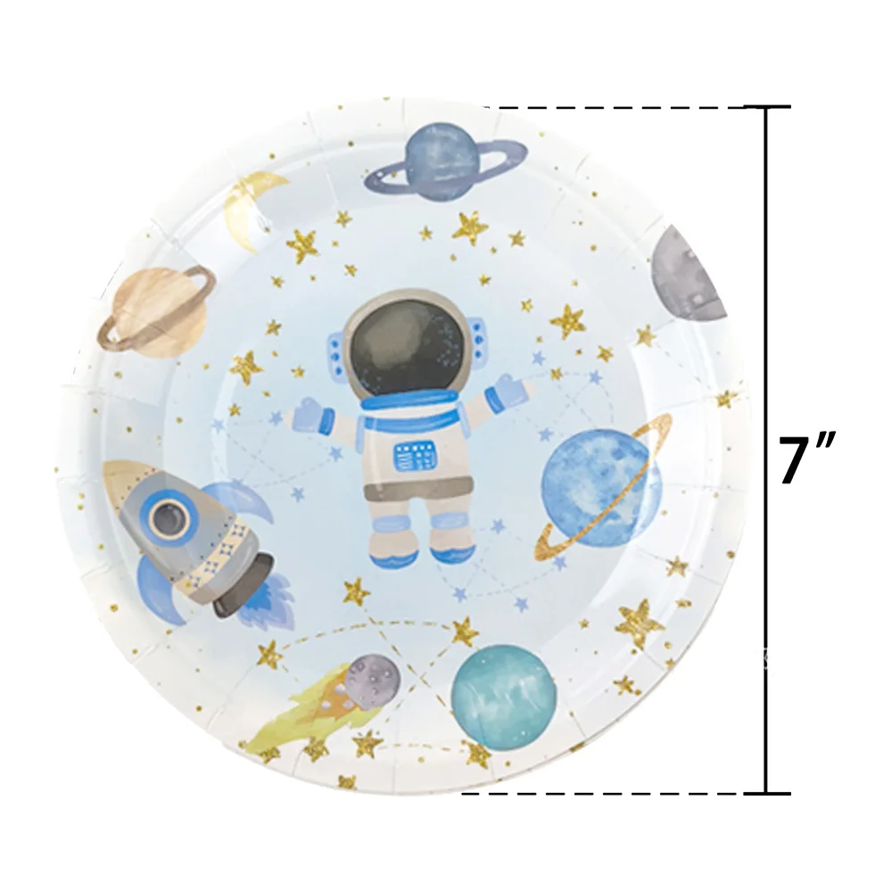 10/50 stücke Weltraum Party Geschirr Einweg Pappteller Raum Themen Galaxy Party Kinder Geburtstag Party Dekoration Lieferungen – Detail 5
