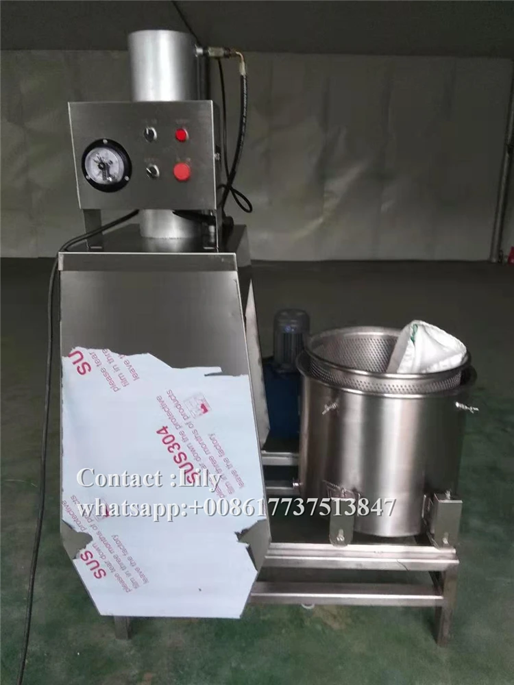 100L Fruit Juice Maker 30Tcommercial Hydraulic Filter Press Machine