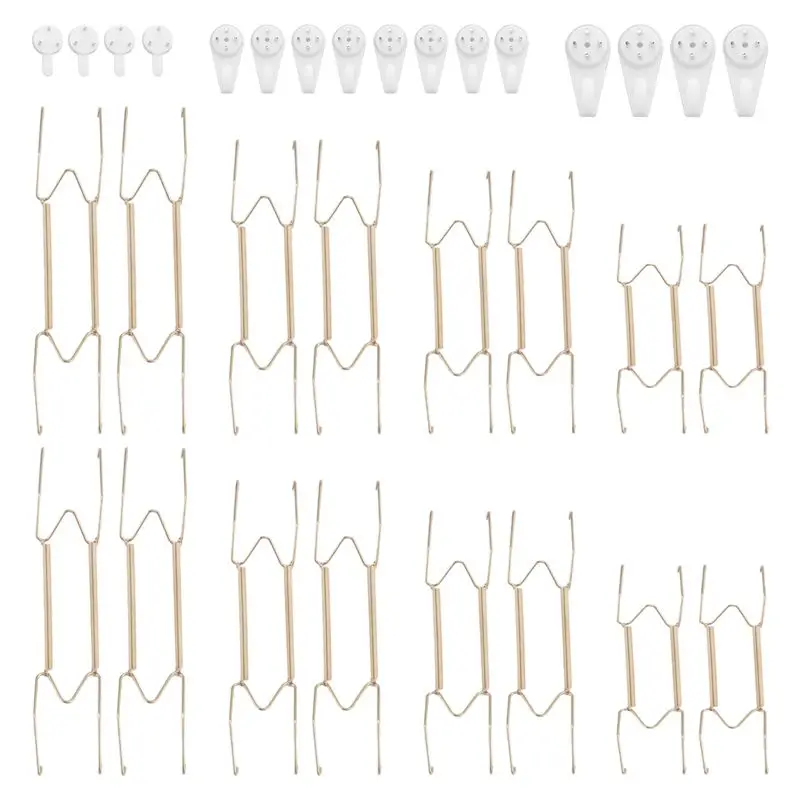 HLZS-Plate Hangers For The Wall 6 8 10 12 Inch,Wall Plate Hangers Decorative Plate Hangers Invisible Wall Plate Holders