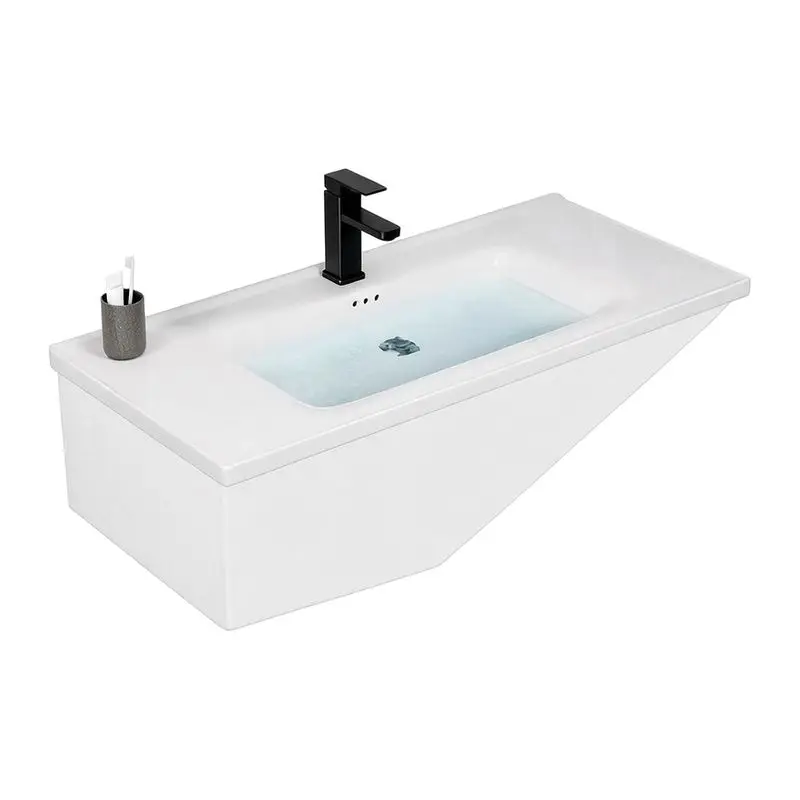 Semi-embedded Ceramic Wash Basin, Bathroom Integrated Single Basin, Bathroom Cabinet, Face Wash Table, Taichung Basin