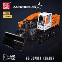 MOC-17054 1423PCS Technical RC Gopher Loader Mould King Construction Engineering Vehicle Truck Building Kits Toys Adults Gifts