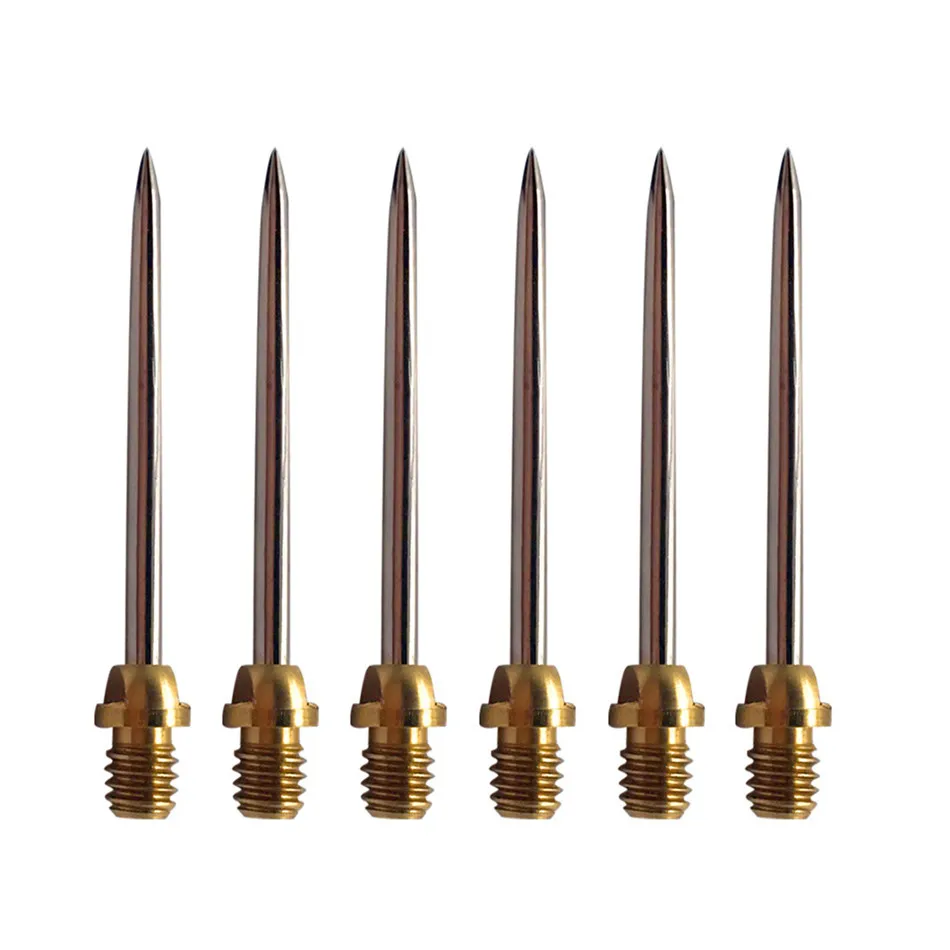 6 Stuks Standaard Dart Accessoires 2ba Universele Draad Kan Dart Harde Naald 37Mm Totale Lengte Vervangen