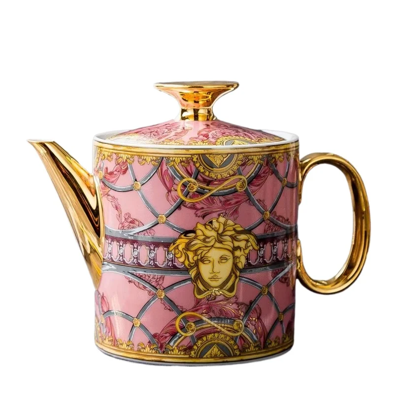 

Phnom Penh Luxury Ceramic White Porcelain Coffee Set Cup Pot Saucer Gift Pack