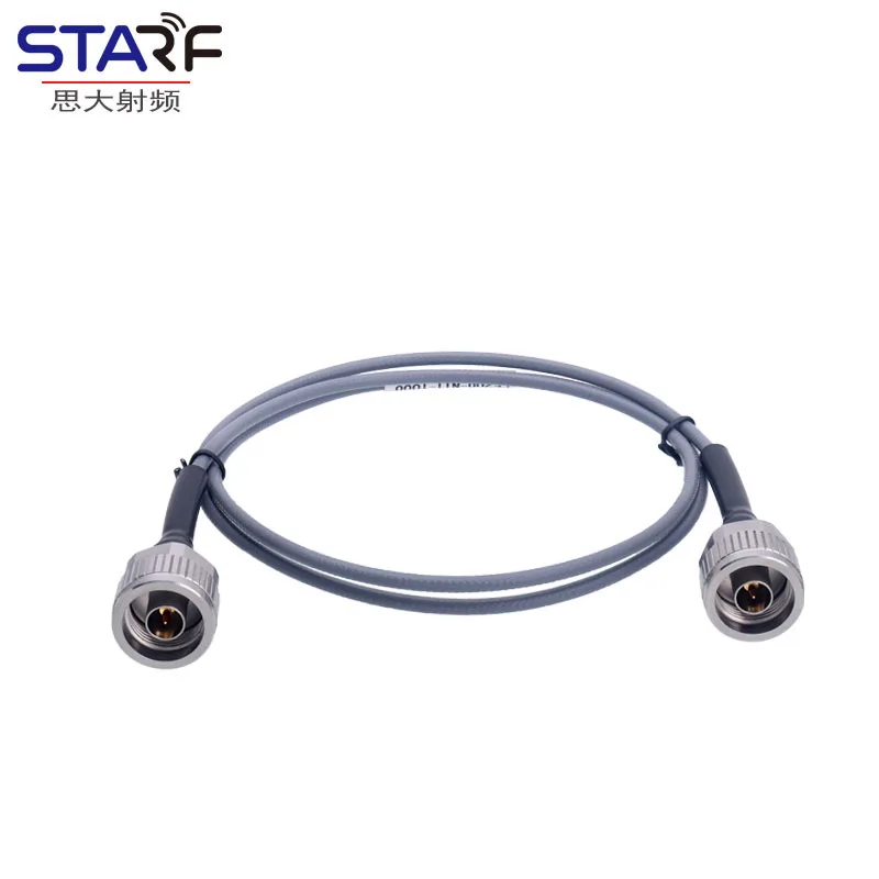 N-type dual male 18GHz antenna test line 3507 cable stable amplitude and phase low loss antenna connection line