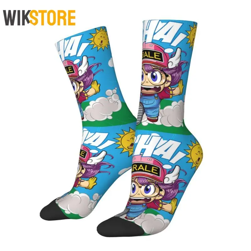 

Funny Crazy Sock Dr. Slump Socks Men Women 3D Print Arale Norimaki Anime Manga Football Sports Socks Breathable Basketball Socks