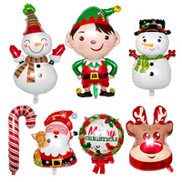 Happy Christmas Foil Balloon Snowman Santa Claus Balloons Christmas Tree Decoration Home Xmas Party New Year Supplies Air Globos