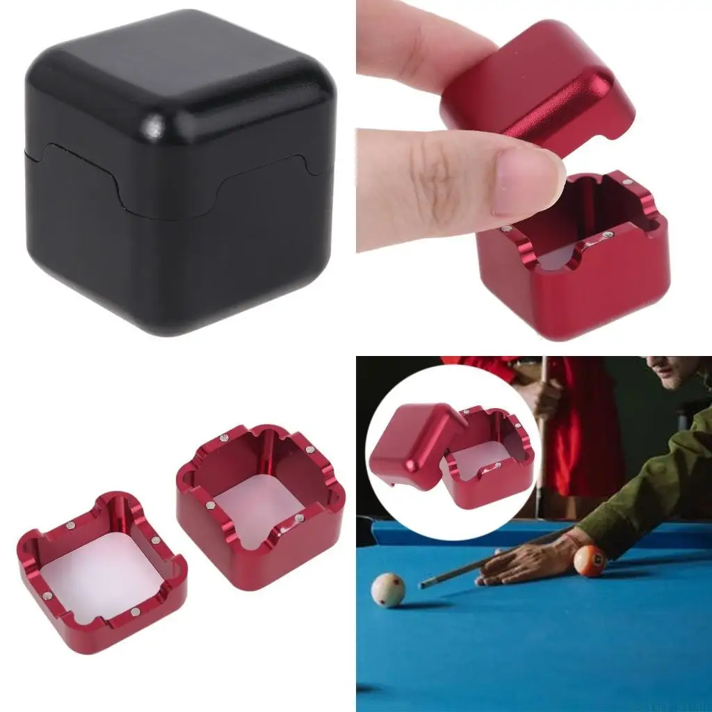 

U2JB алюминиевый портативный мини-бильярдный кий, держатель для мела для переноски, чехол, коробка для аксессуаров для бильярда