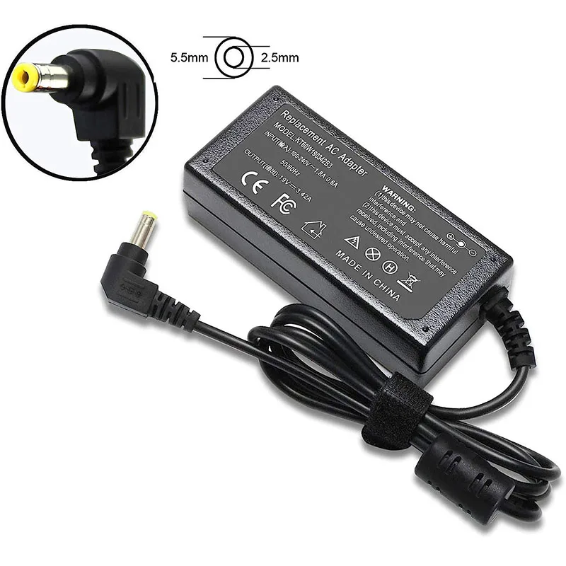 19V 3.42A 65WH Adapter Charger Power Supply Cord for Asus AD887320 EXA0703YH PA-1650-66 ADP-65DW X401 X550L X550LA X550ZA