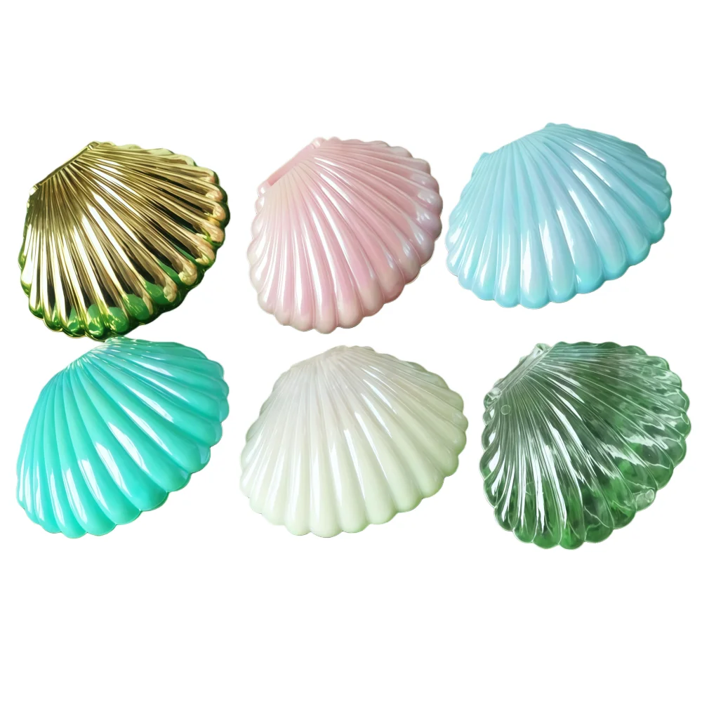 10 stuks gegalvaniseerde schattige schelp geschenkdoos voor bruiloft, Valentijnsdag, verjaardag, carnaval souvenir, snoep geschenkdoos decoratie - afbeelding 2