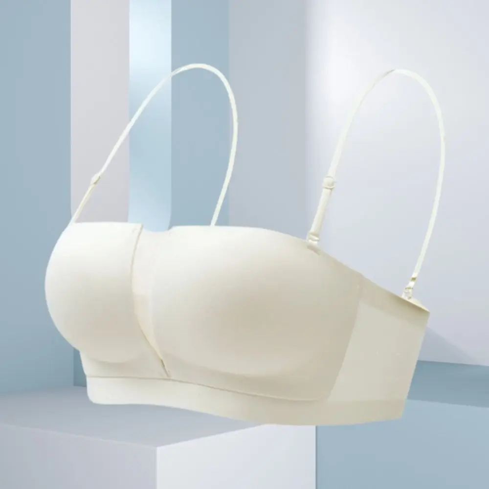 Concealed Chest Wrap Strapless Wireless Bra Lingerie Large Size Underwear for Women Adjustable Underwear Seamless Support Bra