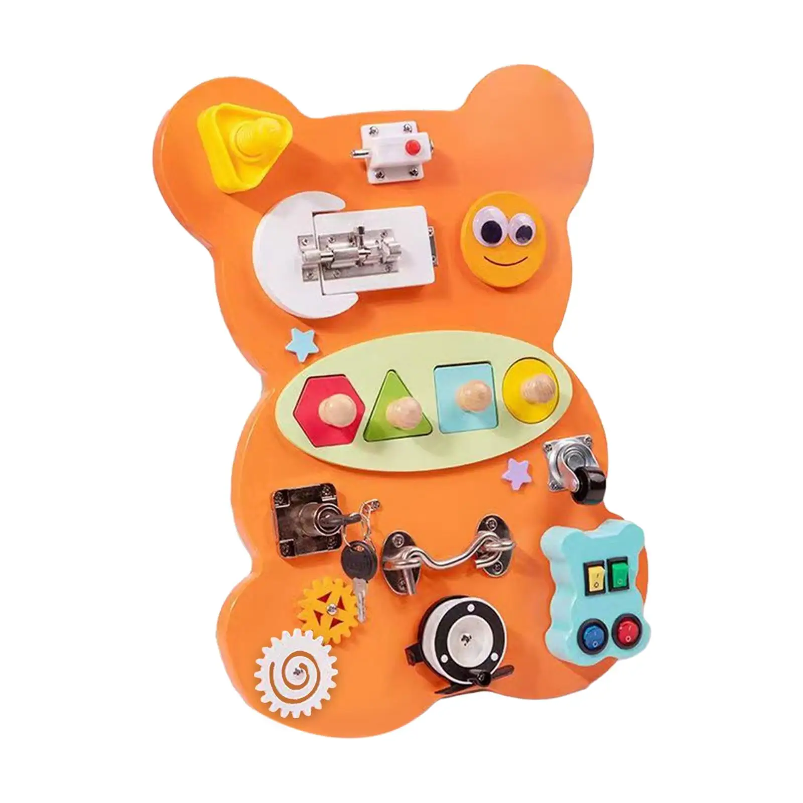 Bear Busy Board 40x29ซม. การศึกษา 11 วิธีเล่นทักษะชีวิตของขวัญวันเกิด