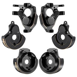 HooCrawler Brass Weights Front and Rear Brass Portal Cover for 1/10 RC Crawler Vanquish VS4-10 Phoenix F10 Portal Axles