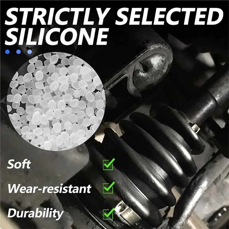 AWAH 2 قطعة 19-24 مللي متر رمح CV التمهيد طقم تصليح ، سيليكون CV المحور التمهيد طقم تصليح 4 CV الأحذية المشابك و 6 ربطات كابلات متضمنة