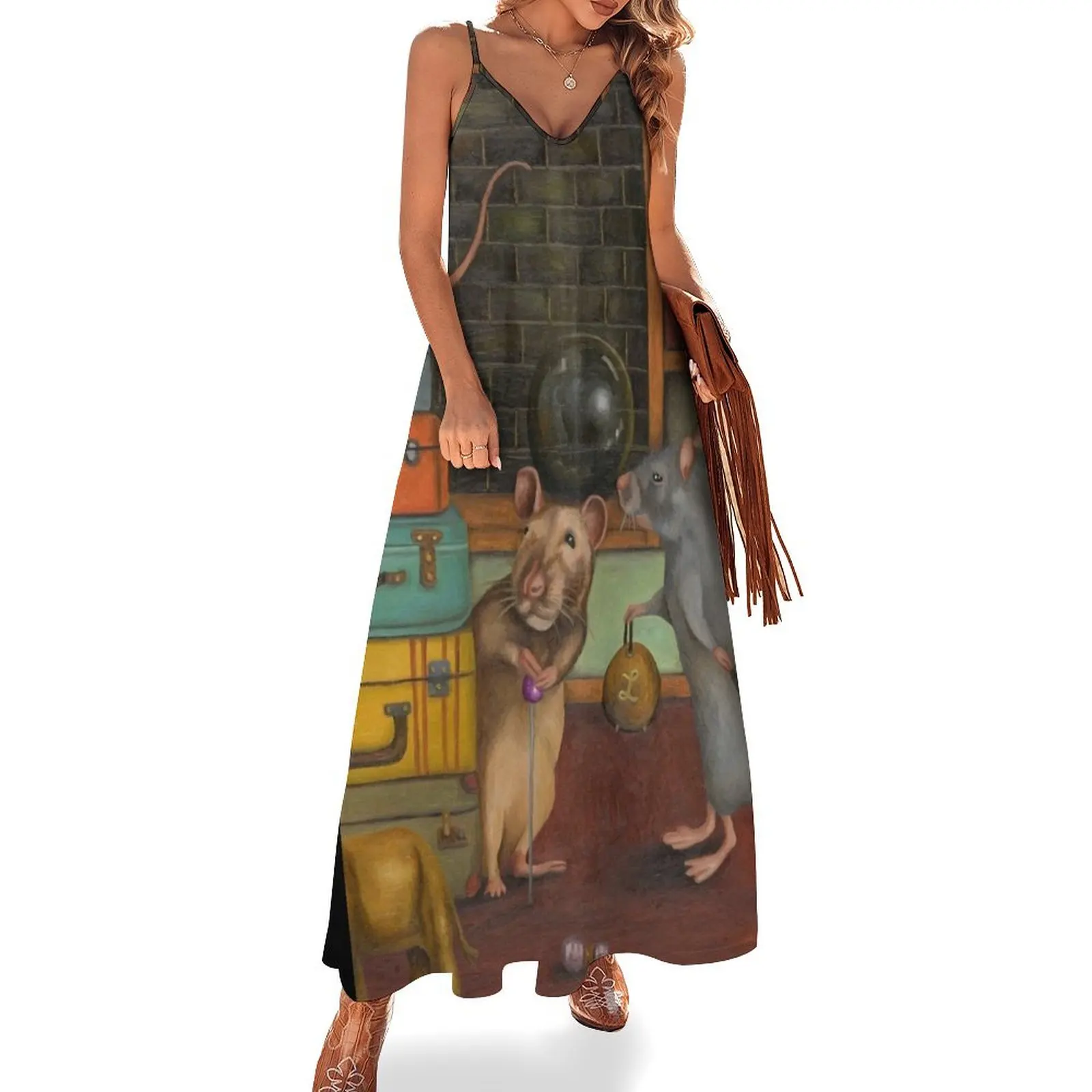 

Pack Rat's Sleeveless Long Dress sexy short dresses daring dress summer elegant evening dresses for women 2025 Dress