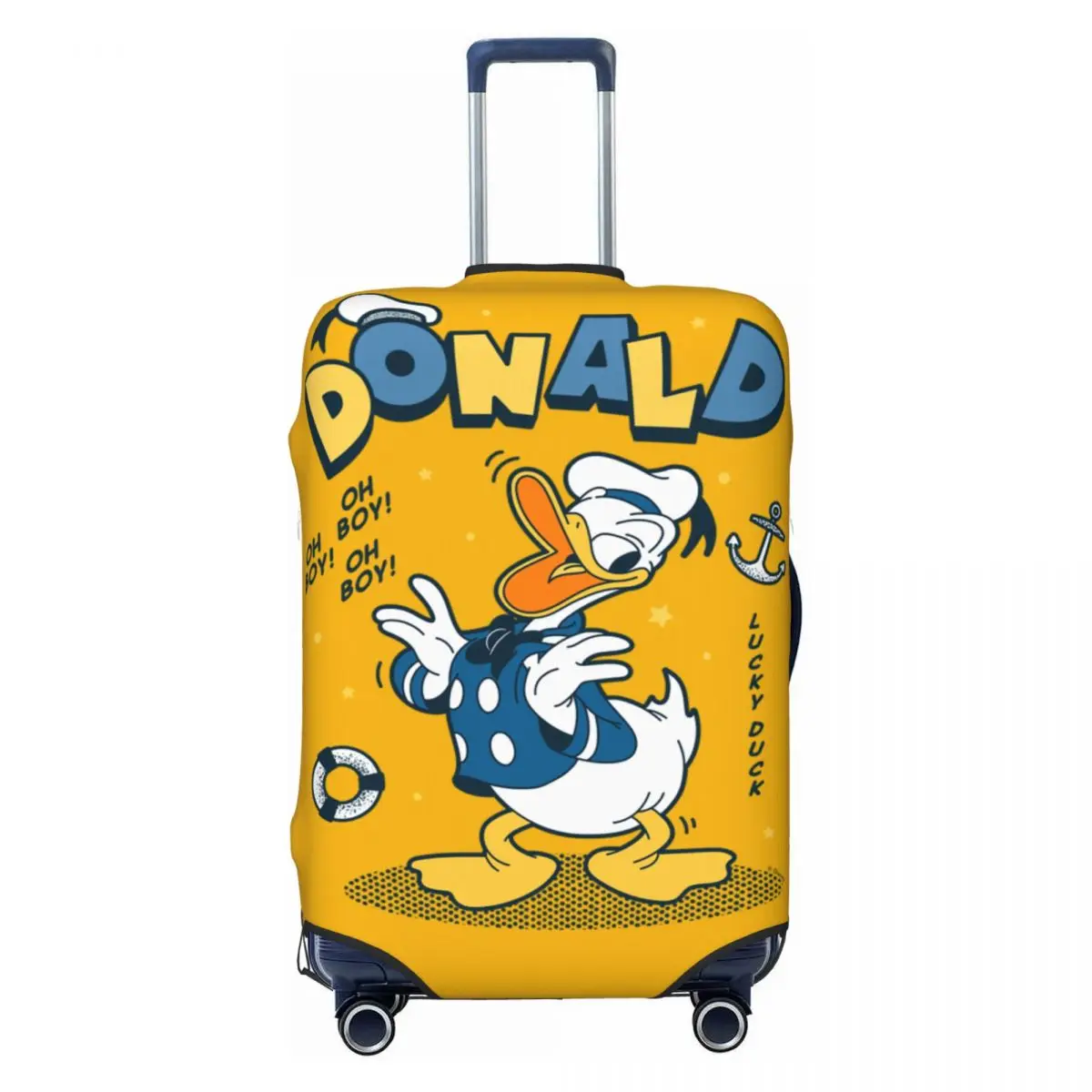 

Anime Donald Duck Luggage Cover Elastic Travel Suitcase Protective Covers Fits 18-32 Inch