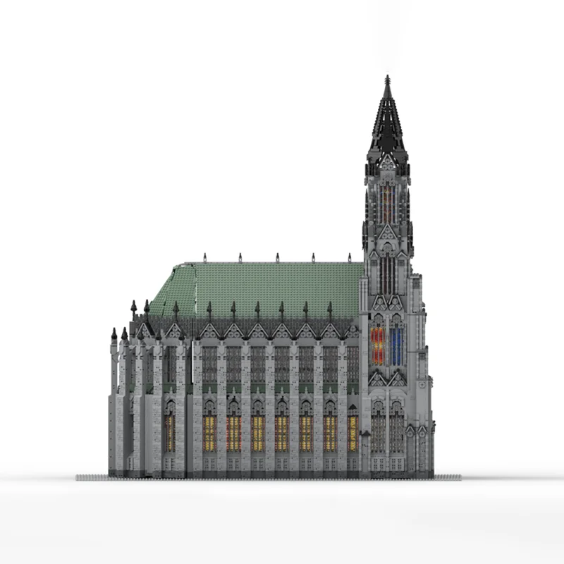 29682 قطعة كاتدرائية كولونيا الإبداعية نموذج لعبة الطوب عيد ميلاد اللبنات الأطفال هدية الكريسماس