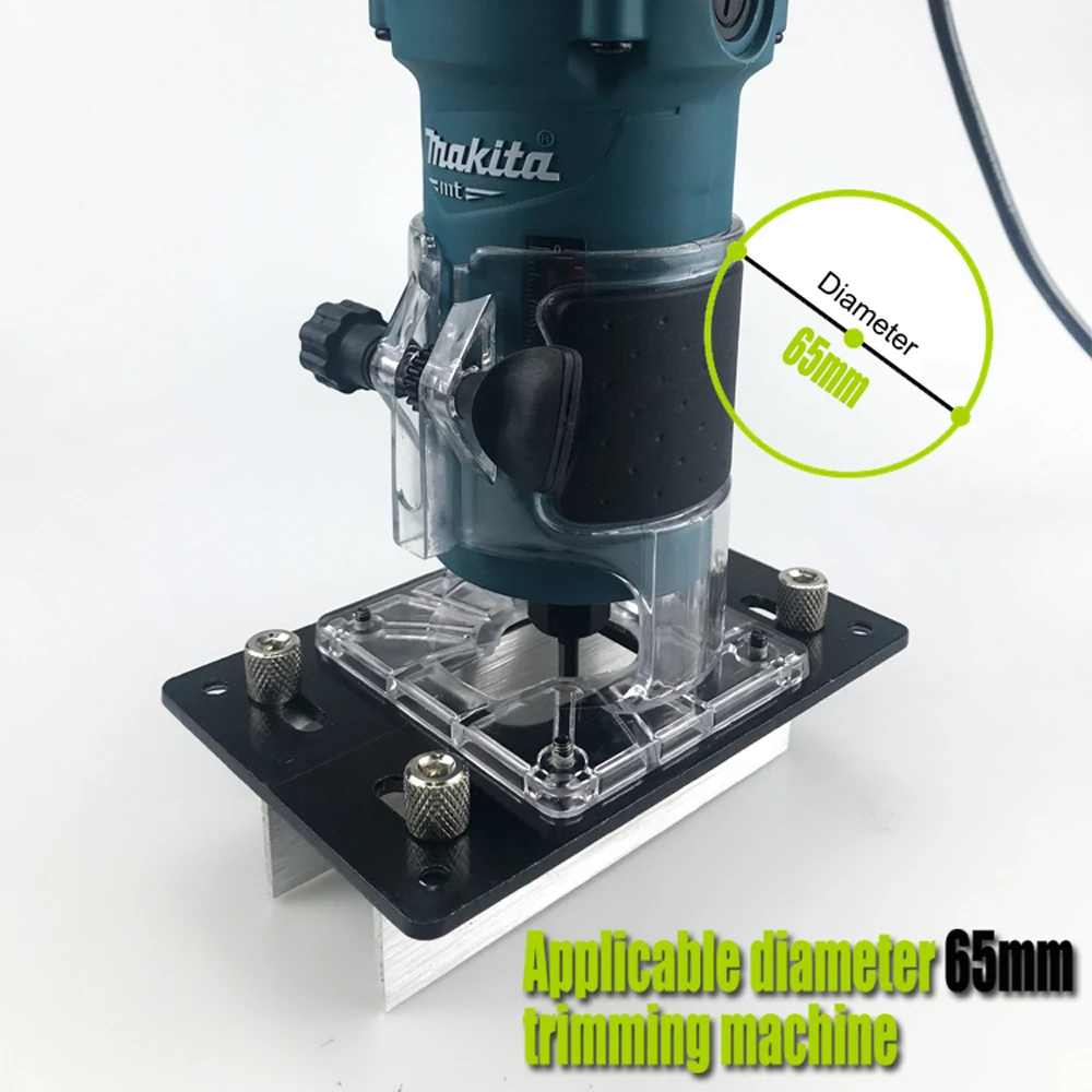 Connettore invisibile 2 in 1 Slotter Punch localizzatore Kit di strumenti mobili rifilatura macchina scanalatura fresatura utensili per la lavorazione del legno