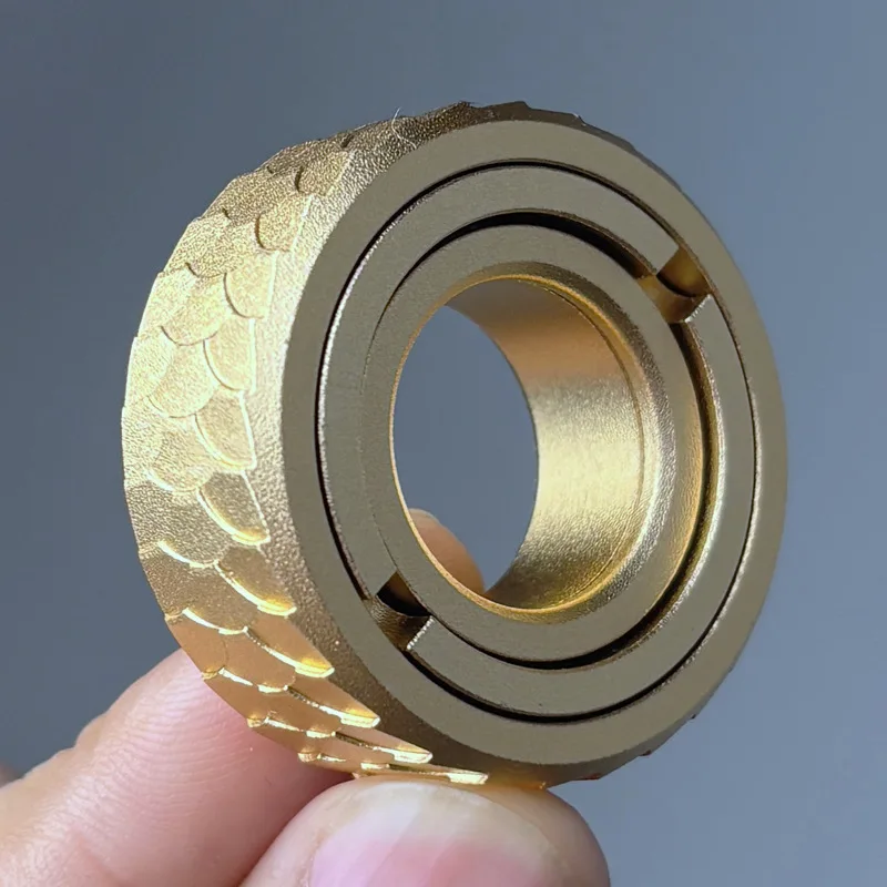 الميكانيكية المغناطيسي الفقرة حلقة دفع بطاقة المنزلق دفع لوحة اللمس EDC تململ لعبة تخفيف التوتر الحسي مكافحة القلق