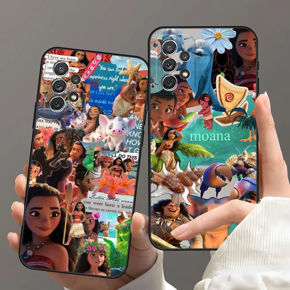 Princess Moana Phone Case For Samsung A05 A13 A24 A23 A52 A53 A51 A14 A50 A33 A22 A31 A54 A03S A32 A21 A81 A34 Silicone Cover