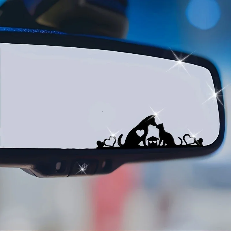 

Cat & Hearts Design Sticker, Great for Refrigerators, Guitar Cases, Lunch Boxes and Different Surfaces