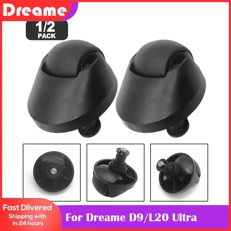 1/2pcs Front Caster Wheel For Dreame D9/L20 Ultra/ Robot Vacuum Cleaner Accessories Plastic Replacement Wheels Home Supplier